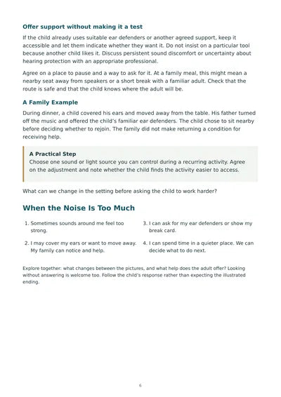 Sensory Regulation at Home — page 6